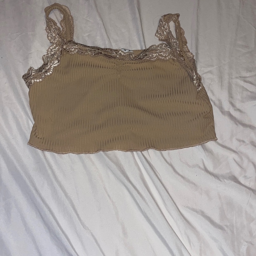 Tan crop top